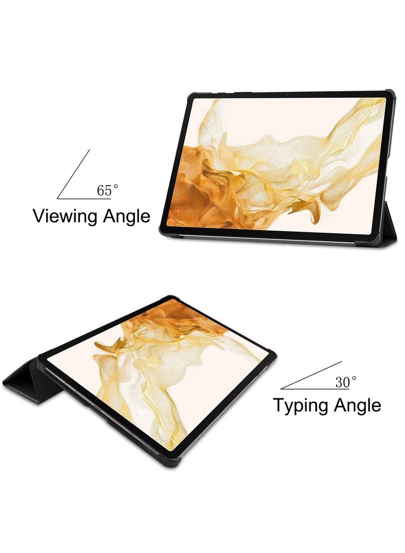 الصلب قشرة الذكية غطاء الحماية قضية نحيفة لسامسونج غالاكسي Tab S10 زائد / S9 FE زائد / S9 زائد أسود - Image 3